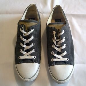 Dolce & Gabbana Mens Sneakers Black Canvas Size 44